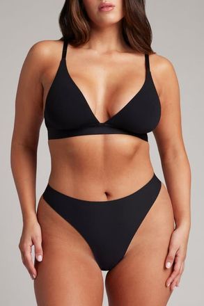 Negative Underwear Base High Thong in Black at Nordstrom, Size Xx-Large