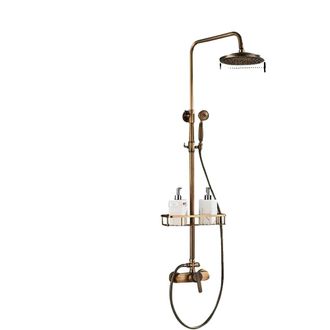 OEM Conjunto De Ducha, Ducha De Lluvia, Montaje En Pared, Dorado