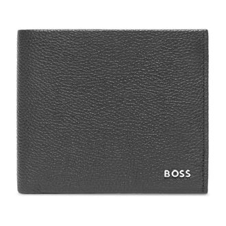 HUGO BOSS Wallets & Cardholders, male, Black, ONE SIZE, Modern Leather Card Holder in Black