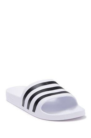 adidas Adilette Aqua Slide Sandal in Ftwwht/cbl at Nordstrom Rack, Size 12