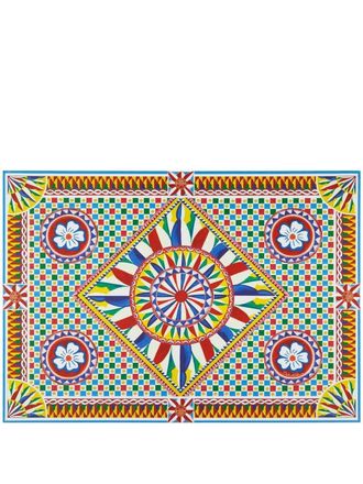 Dolce & Gabbana Carretto-print place mats (set of 36) - unisex - Paper - One Size - Yellow