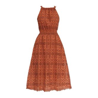 Paul Smith Midi Dresses, female, Brown, Size: 2XS Openwork Dress