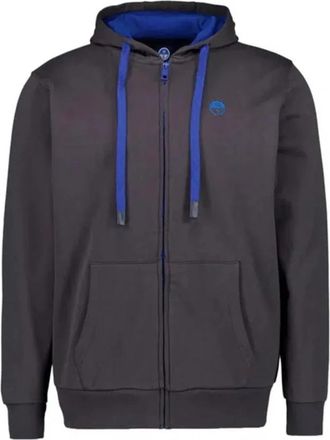 North Sails Full-zip Hoodie - Heren - Vesten met rits - Grijs - L - Katoen - Hoodies & sweatvesten