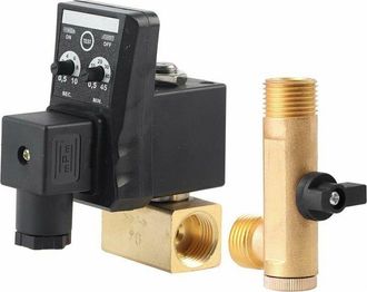 OEM V&aacute;lvula De Drenaje Autom&aacute;tica Electr&oacute;nica Con Retardo De Tiempo, G1/2 Dn15, V&aacute;lvula De Drenaje El&eacute;ctrica Para Gesti&oacute;n De Condensado De Compresor De Ai