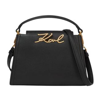Karl Lagerfeld K/Signature Shoulder Bag - female - Karl Lagerfeld - Handbags - Black - ONE SIZE - Bags