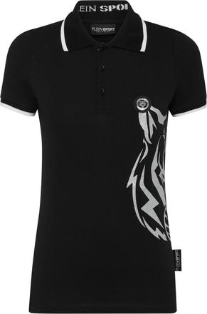 Plein Sport Polo Shirts - Dames - Fitness - Zwart - XS - Fitness