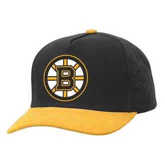 Mitchell & Ness Mens Mitchell & Ness Black/Gold Boston Bruins May Flowers Pro Crown Adjustable Hat at Nordstrom