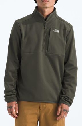 The North Face Performance Fleece Half Zip in New Taupe Green at Nordstrom, Size Xx-Large