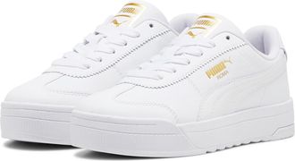 Puma Sneaker PUMA ROMA FEMININE WNS, Damen, Gr. 42,5, weiss (puma wei&szlig;), Leder, unifarben, Schuhe Sneaker