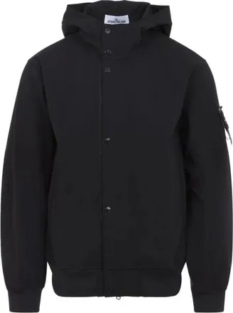 Stone Island Jassen, Heren, Zwart, S, Hooded Jacket