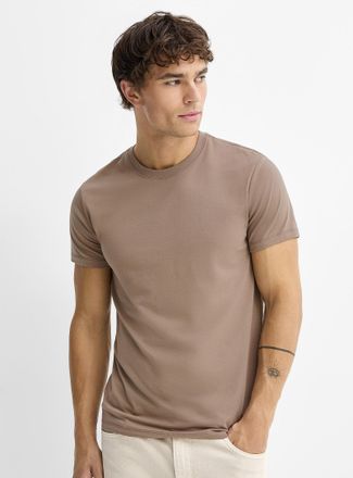 Le 31 Mens Soft stretch jersey T-shirt Muscle fit