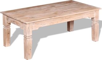vidaXL Mesa De Centro De Madera De Acacia 110x60x45 Cm Vidaxl