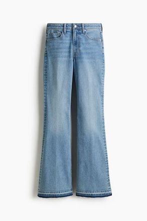 H&M Flared High Jeans in Denim Blue at Nordstrom, Size 10