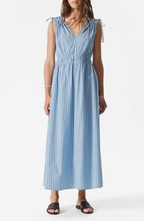 & Other Stories Stripe Sleeveless Dress in Blue Light at Nordstrom Rack, Size Large