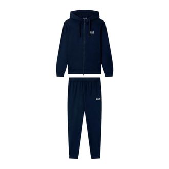 Emporio Armani Train Core Identity Trainingspak - Heren - Trainingspakken - Blauw - S - Katoen - Fitness