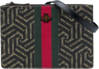 Gucci Pre-owned GG Supreme Clutch - Dames - Vintage Clutch - Veelkleurig - ONE Size - Vintage