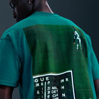 Nike Mens Nike Sportswear Max90 T-Shirt in Green | IU1698-360