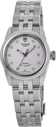 Tudor Glamour Date Silver Diamond-Set Dial Stainless Steel Unisex Watch M51000-0004