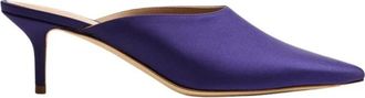 Scarosso Laura - Dames - Muiltjes - Paars - 36 EU - Leer - Schoenen