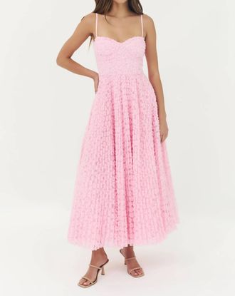 Hutch Amara Midi Gown In Pink