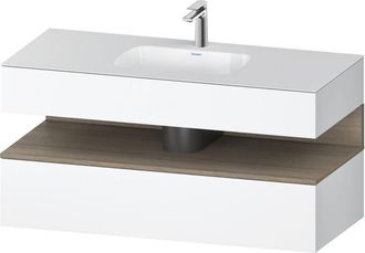 Duravit Qatego Lavabo Encastrado Con Base De Lavabo Consola, - Duravit
