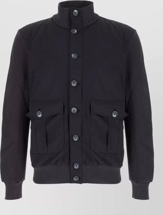 Herno cotton padded single breasted coat