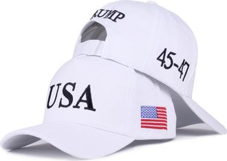 Generic M-A-G-A HAT. T.RUUM.P WASRIGHT ABOUTEVERYTHING and Make America Great President Donald T.RUUM.P 45-47. Adjustable, 2 Usa-white, One size