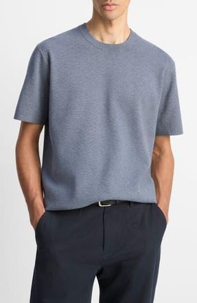 Vince Milano Short Sleeve Crewneck Sweater in Lt H Ripple at Nordstrom Rack, Size Xx-Large