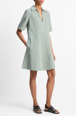 Vince Collar A-Line Dress in Clay Sage at Nordstrom Rack, Size X-Small