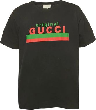 Gucci T-shirt met logoprint - Zwart