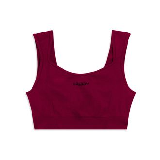 Freddy Top sportivo seamless con scollo a cuore e supporto leggero