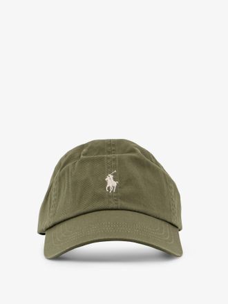 Ralph Lauren Cappello in cotone con logo ricamato frontale - POLO RALPH LAUREN - gender_Man
