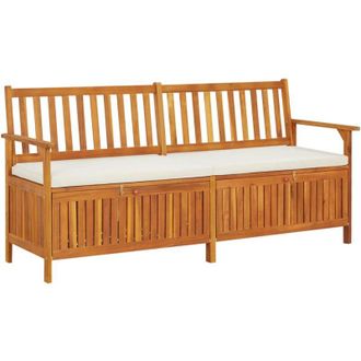 Les Tendances Banco De Jard&iacute;n Muebles De Exterior Terraza De Almacenamiento Con Coj&iacute;n 170 X 63 X 84 Cm Madera Maciza De Acacia 020011799
