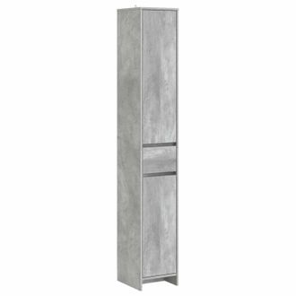 vidaXL Mueble De Cuarto De Ba&ntilde;o Gris Hormig&oacute;n 30 X 33 X 190 Cm Vidaxl
