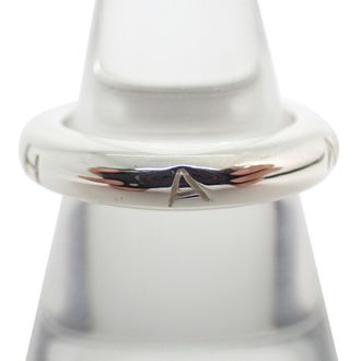 Chanel Sterling Silver 925 Band Ring (Pre-Owned)