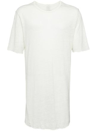 Isaac Sellam Experience zip-detailing linen T-shirt - Neutrals
