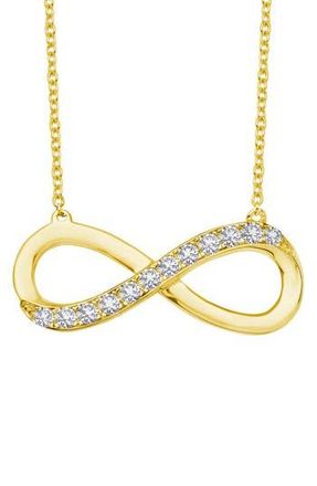 Lafonn Simulated Diamond Infinity Pendant Necklace in Gold at Nordstrom Rack