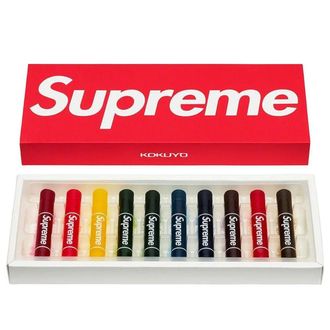 SUPREME Kokuyo Translucent Crayons (Pack Of 10) Multi-Color SUP-SS23-01