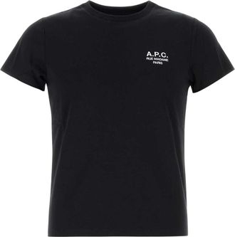A.P.C. Katoenen T-shirt - Dames - T-shirts - Zwart - L - Katoen - Tops
