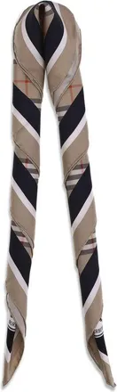 Burberry Womens Beige Silk Scarf