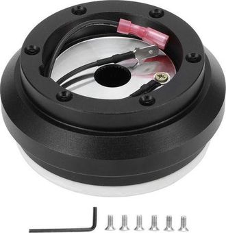 OEM Volante Corto Y Base Adaptadora Para Honda Civic/del Sol/accord/prelude/crx