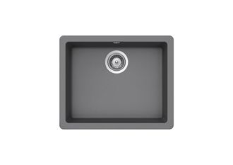 Roca Roca - Fregadero De 1 Cubeta De Quarzex Riga Color: Gris - Medidas: 550x430x200 Mm