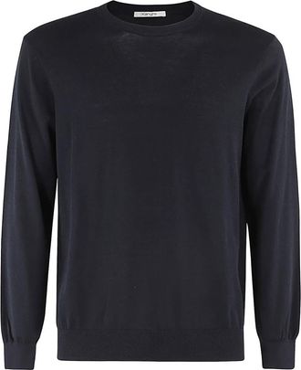KANGRA Comfortabele Gebreide Trui - Heren - Ronde hals truien - Blauw - 2XL - Katoen - Truien & Vesten