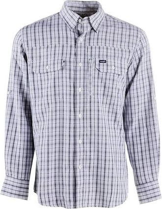 Wrangler Mens Performance Vented Shirt In Navy/white