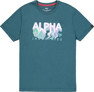 Alpha Industries T-Shirt ALPHA INDUSTRIES Nebula T-Shirt, Herren, Gr. XXL, gr&uuml;n (force gr&uuml;n), Obermaterial: 100% Baumwolle, Shirts T-Shirt