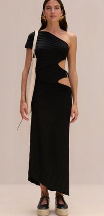 Cult Gaia Lurez Knit Dress In Black