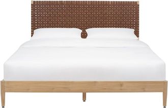 Safavieh Couture Cassity Leather Headboard Bed