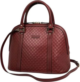 Gucci Pre-owned Handbags, female, Red, Size: ONE SIZE Pre-owned Vintage Shoulder Bag