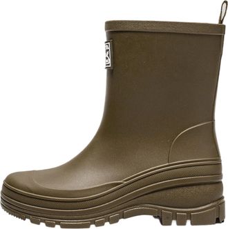 Generic Womens Wellies Stylish Outdoor Mid Calf Boots Slip On Thick Sole Comfortable All Season Wear for Casual Outings And Pairing With Jeans Ladies Waterpro