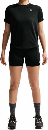 Nike Dri-Fit High-Waisted Trail Running Shorts In Black/summit White